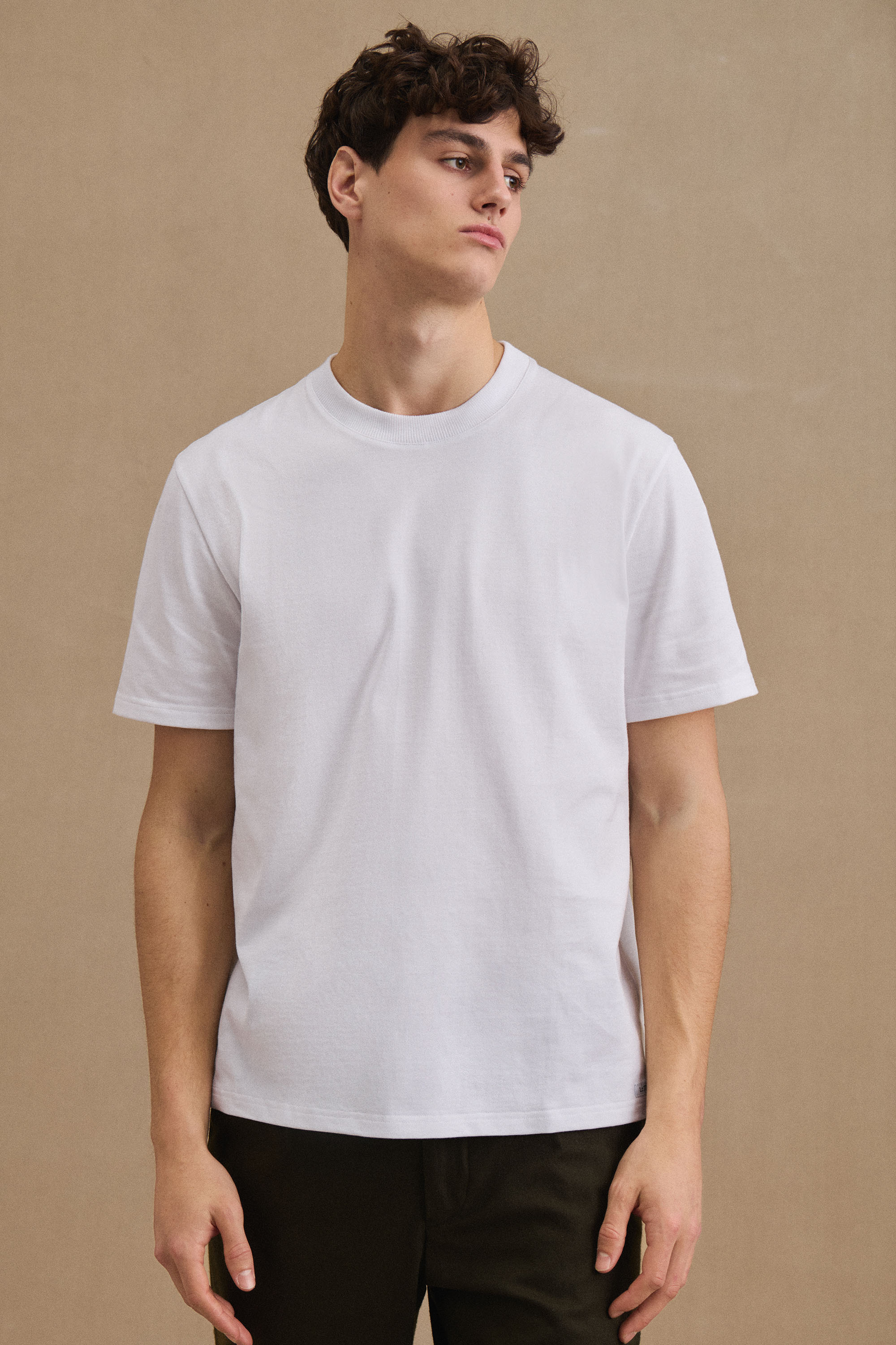 t-shirt homme manches courtes ZAMAN blanc