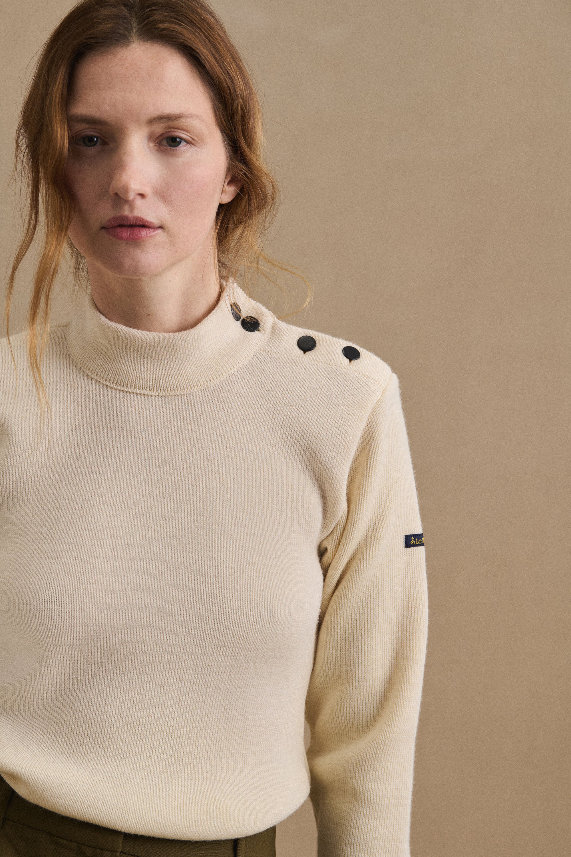 Pull Erinly En Laine Couleur écru/blanc - Taille S (FR36) - Neuf Sans étiquettes - Style Classique