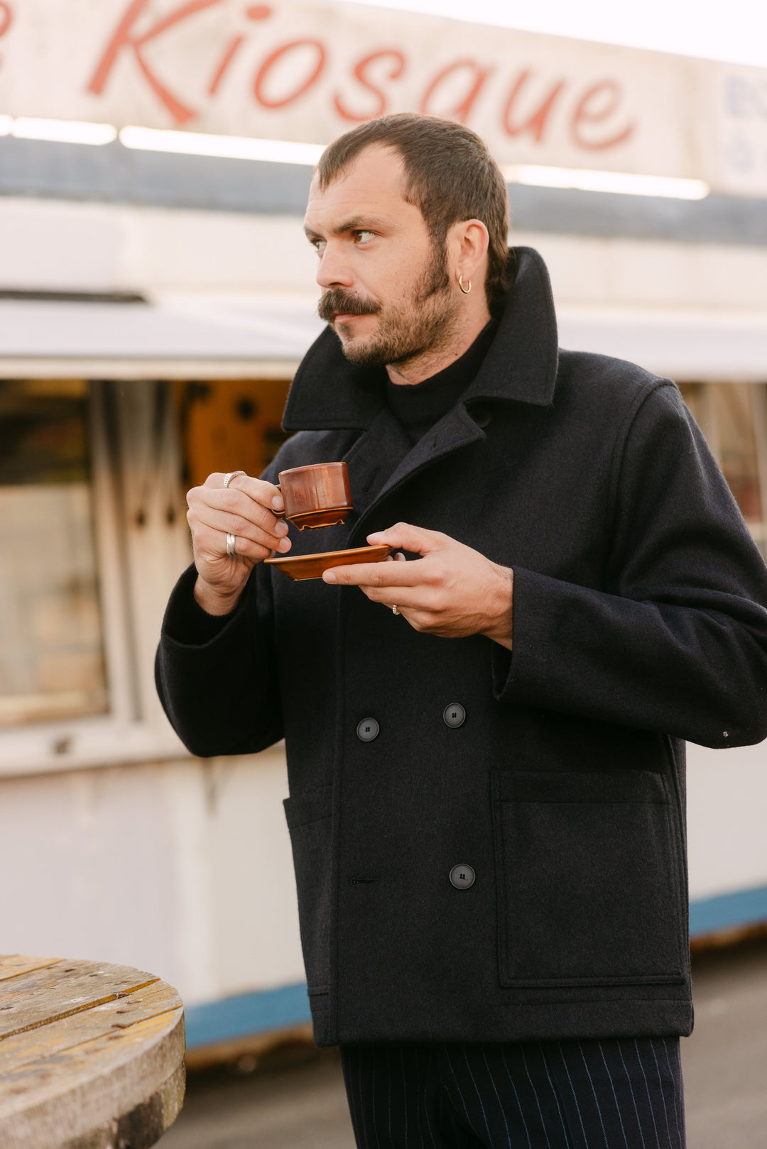 Caban bleu marine pour homme Le Minor