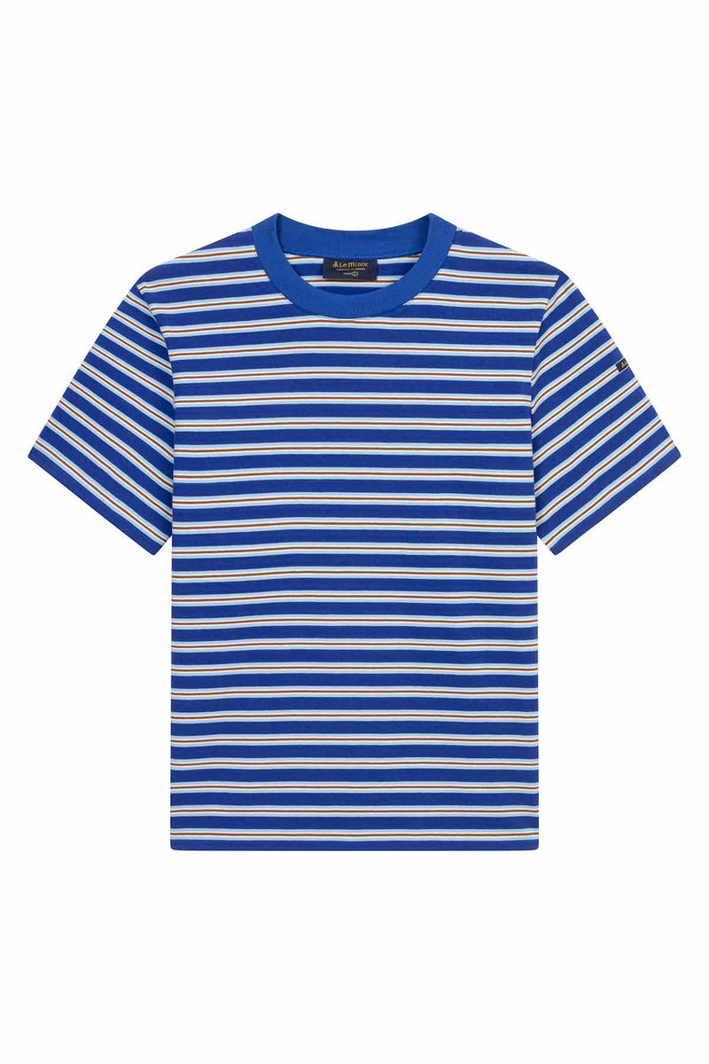 "Vic" blue striped t-shirt for women