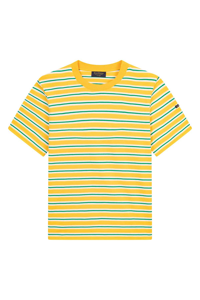 T-shirt rayé « Vic » jaune pour homme