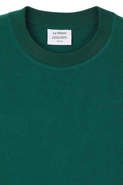 T-shirt vert foncé à manches courtes pour femme