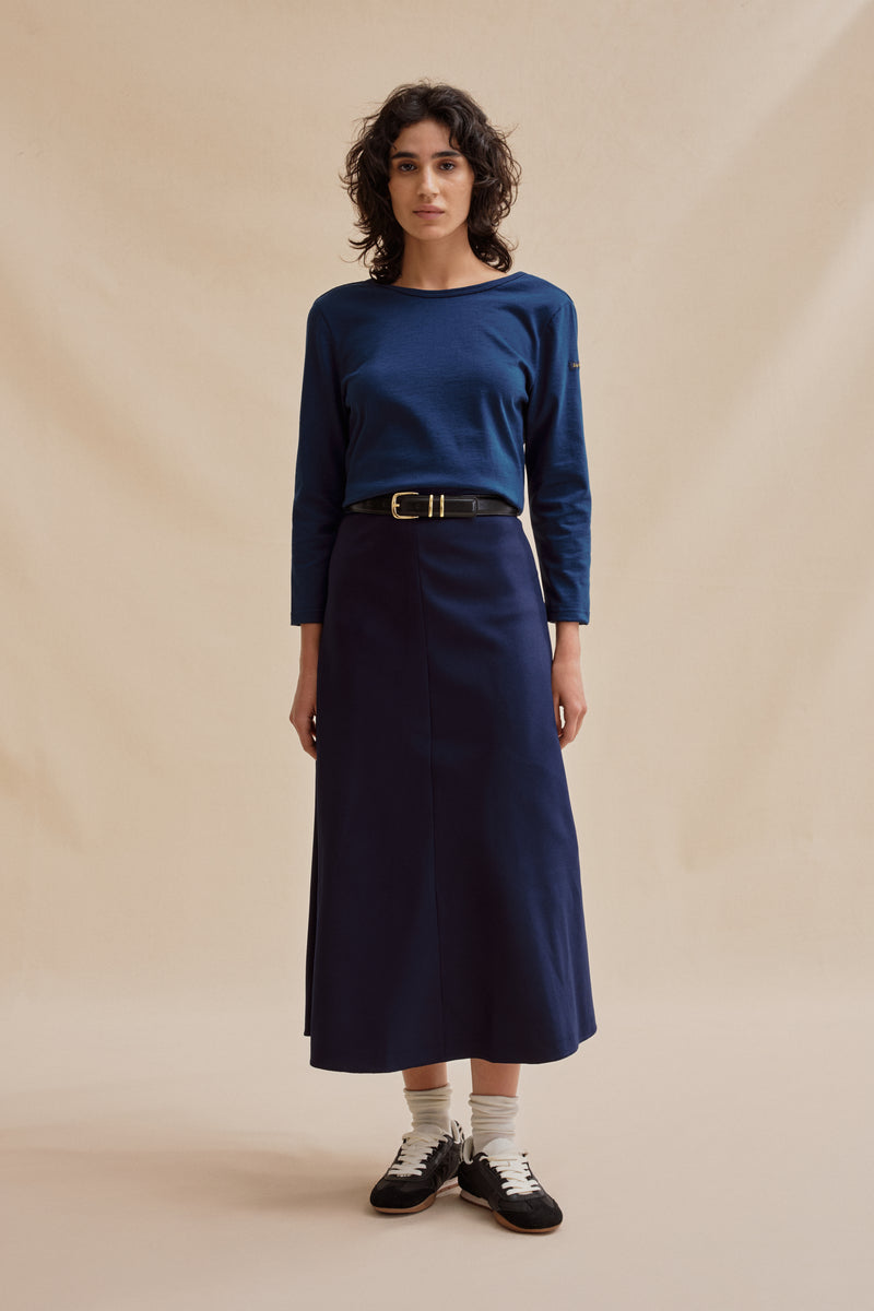 Marinière Berthe bleu marine pour femme
