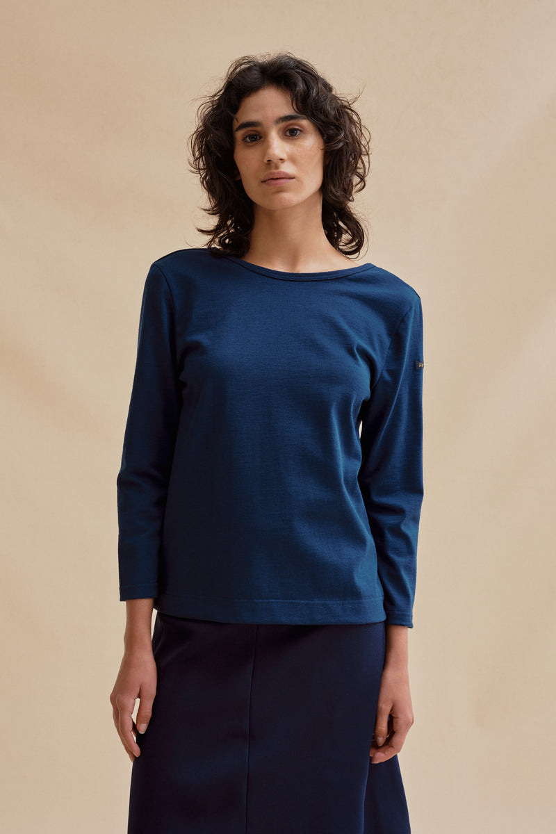 Marinière Berthe bleu marine pour femme
