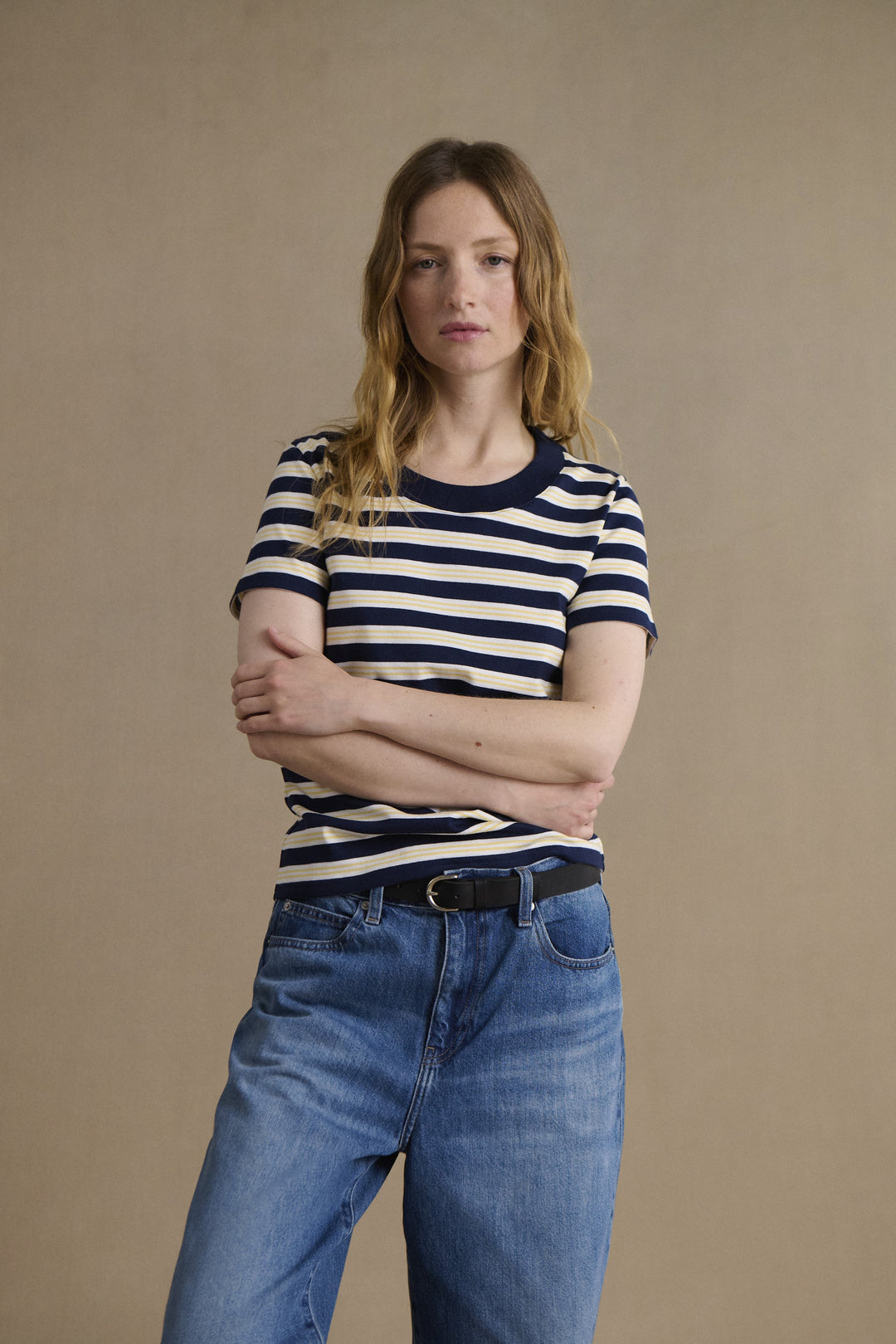 トップス MINOTAUR 21SS Tech Stripe Shirt-Navy/M TECH STRIPE S/S SHIRTS【MINOTAUR INST. ミノトール インスト