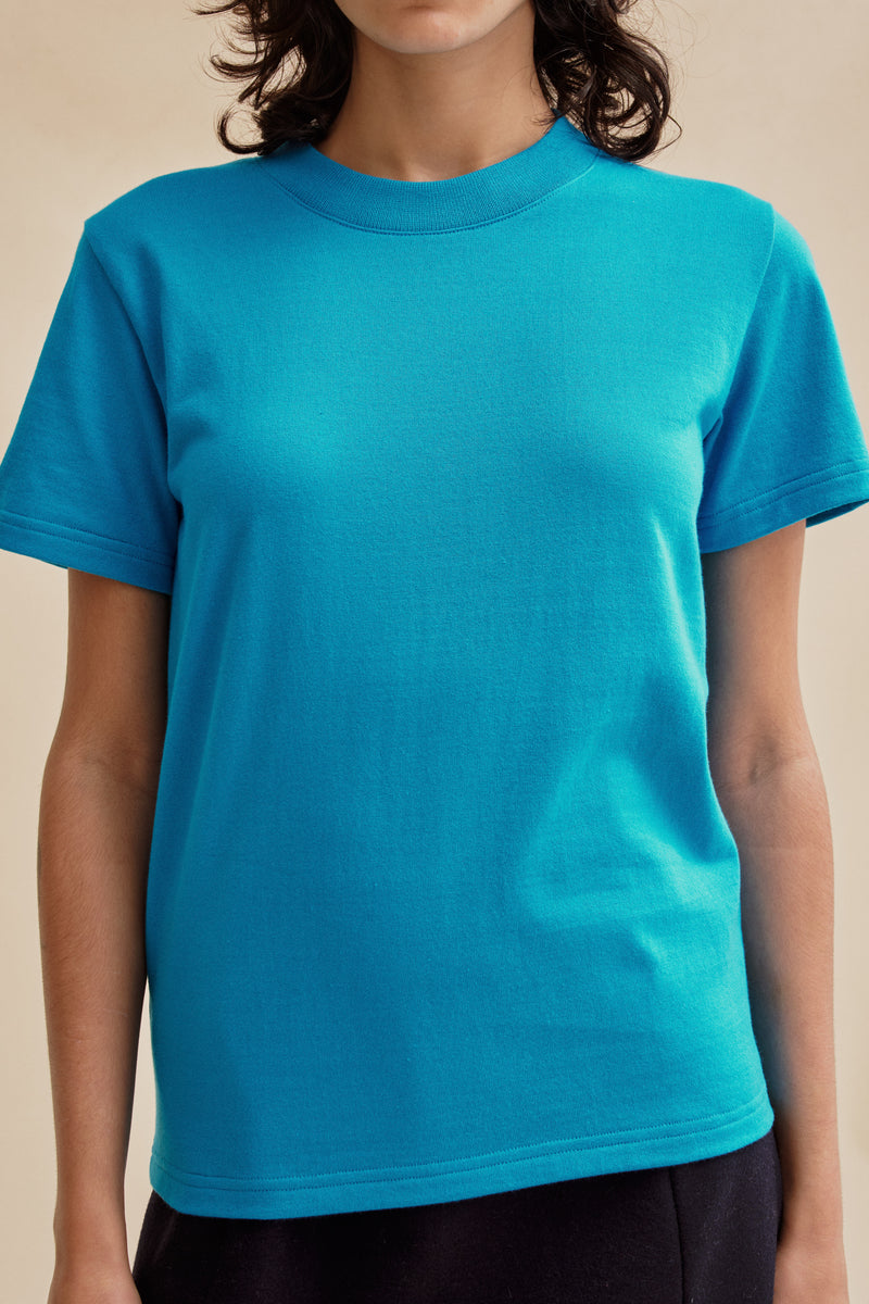 T-shirt Vic bleu turquoise