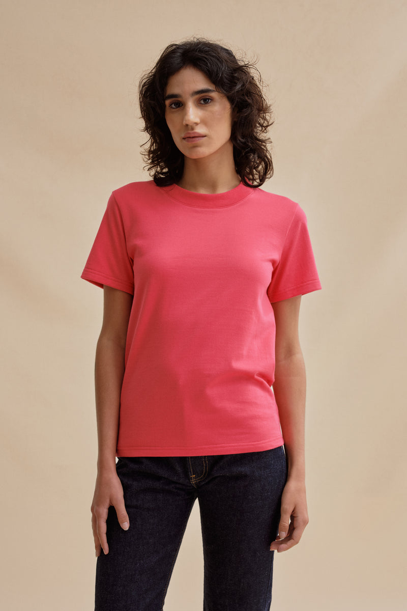 T-shirt Vic rose framboise