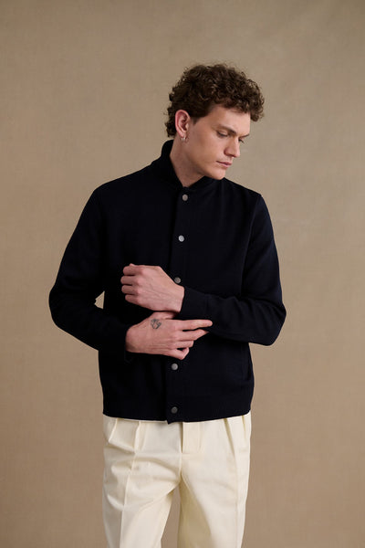 Men's navy blue teddy