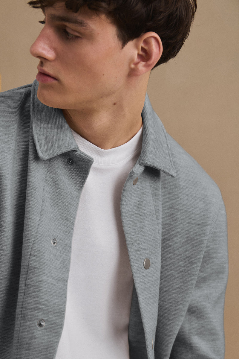 Coach jacket grise - Le Minor x Monocle