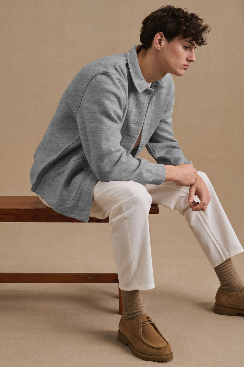 Coach jacket grise - Le Minor x Monocle