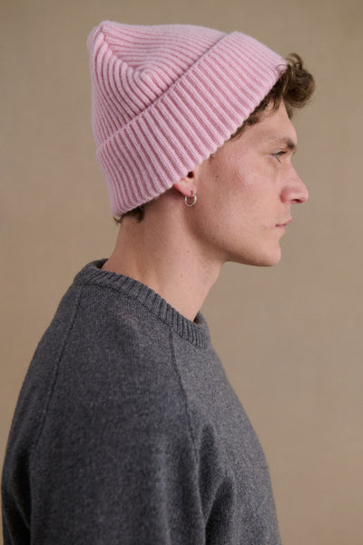 Bonnet extra doux mixte rose