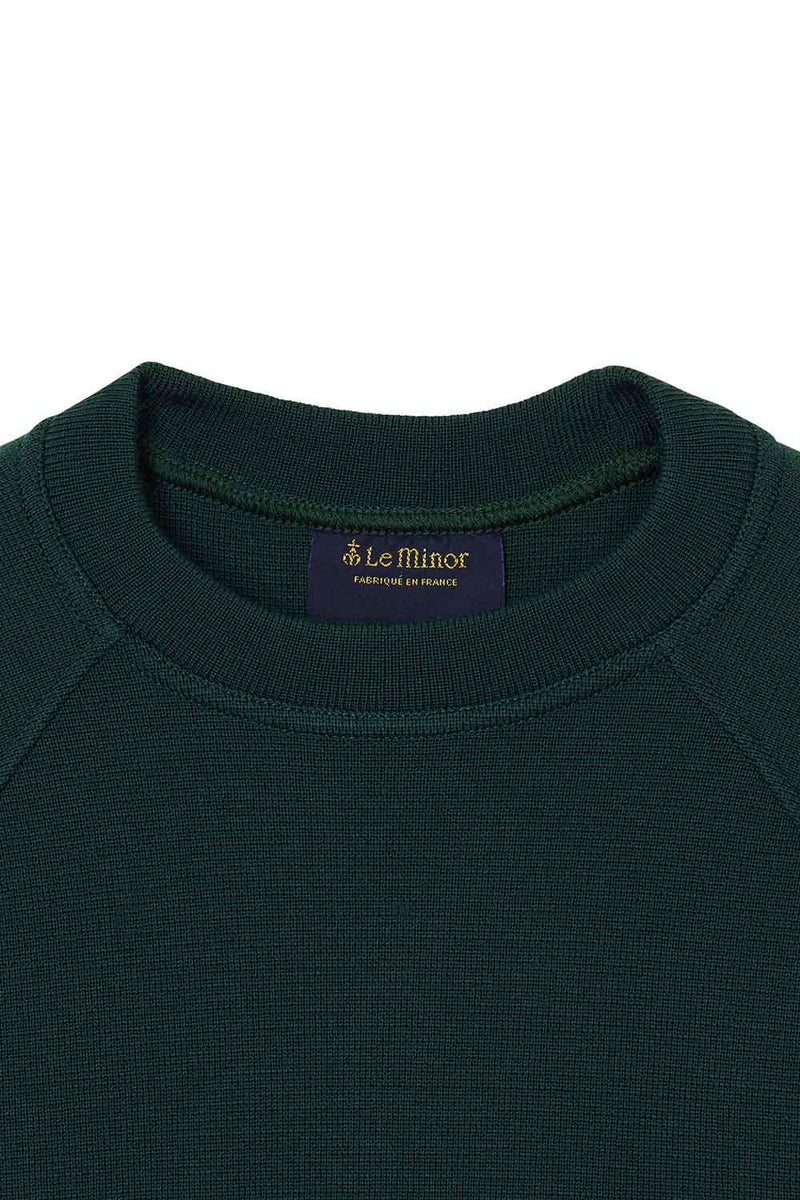 green milano sweater in merino wool Le Minor x Oi Polloi