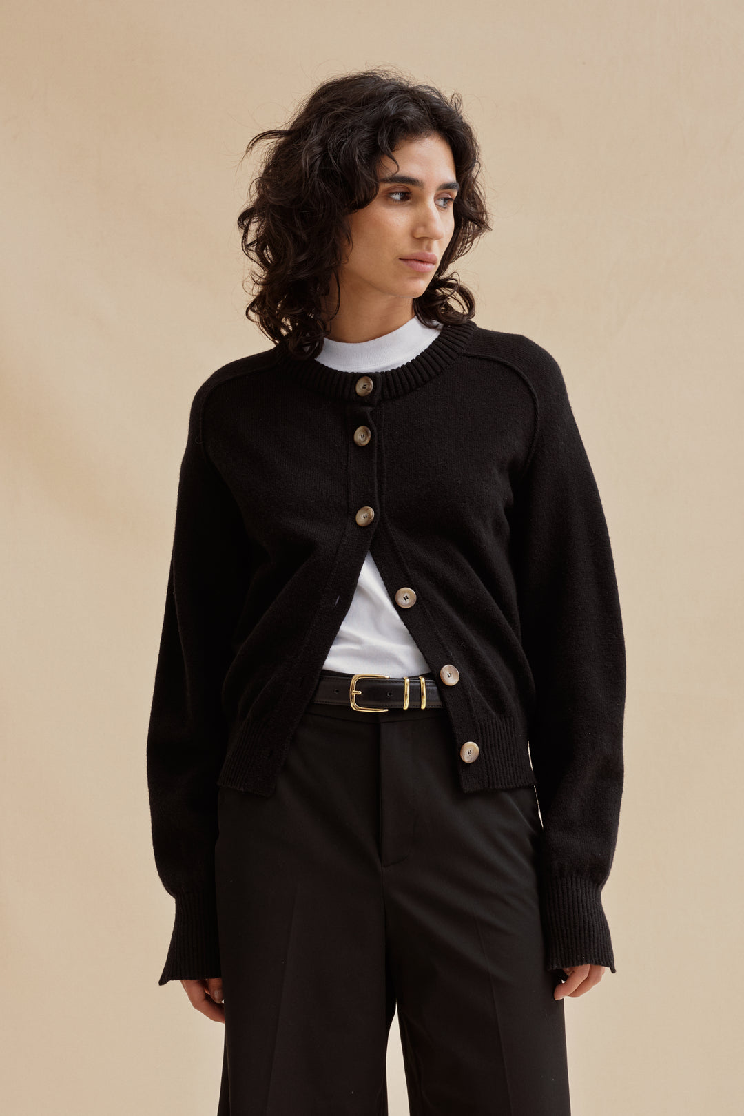 25AW【新品 】Le minor CARDIGAN S カーディガン ブラウン Our cardigans | Le Minor
