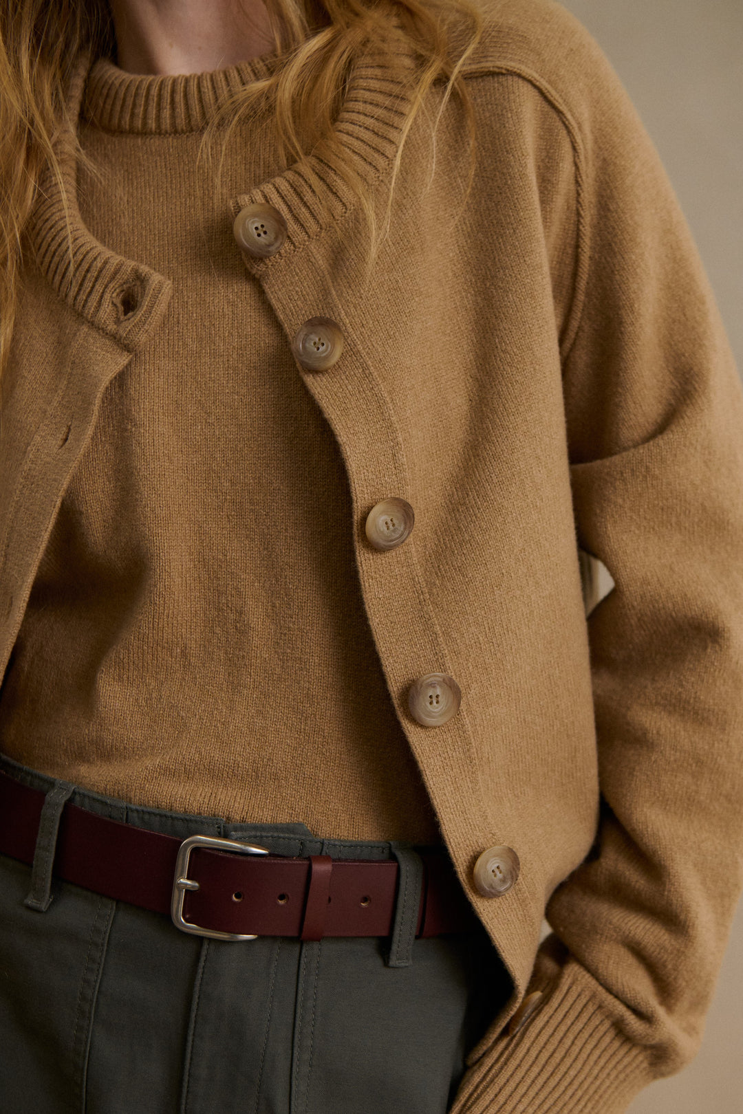 Gilet Femme En Laine Mérinos 100% - Col Rond, Manches Longues - Cardigan Chaud Et Respirant - Pour Toutes Occasions