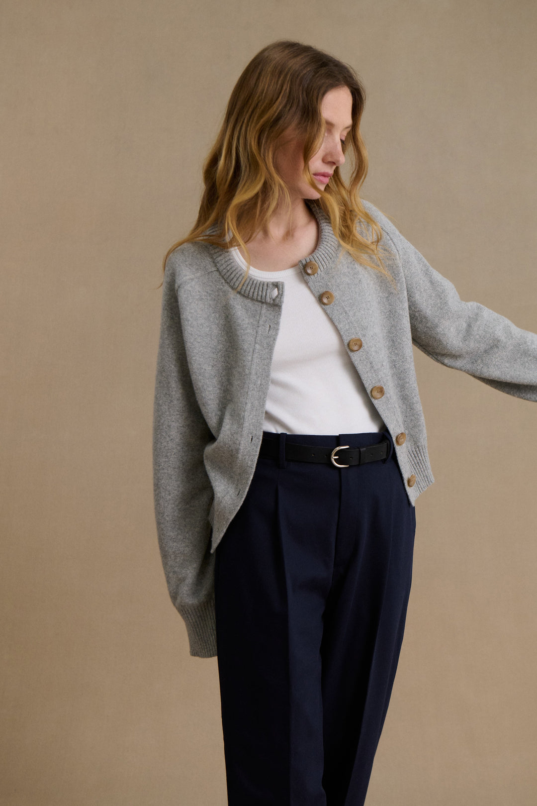 Ladies light grey cardigan cheap