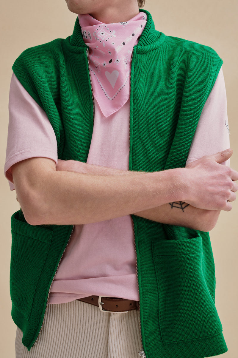 Malabar pink cotton Pérégrine bandana
