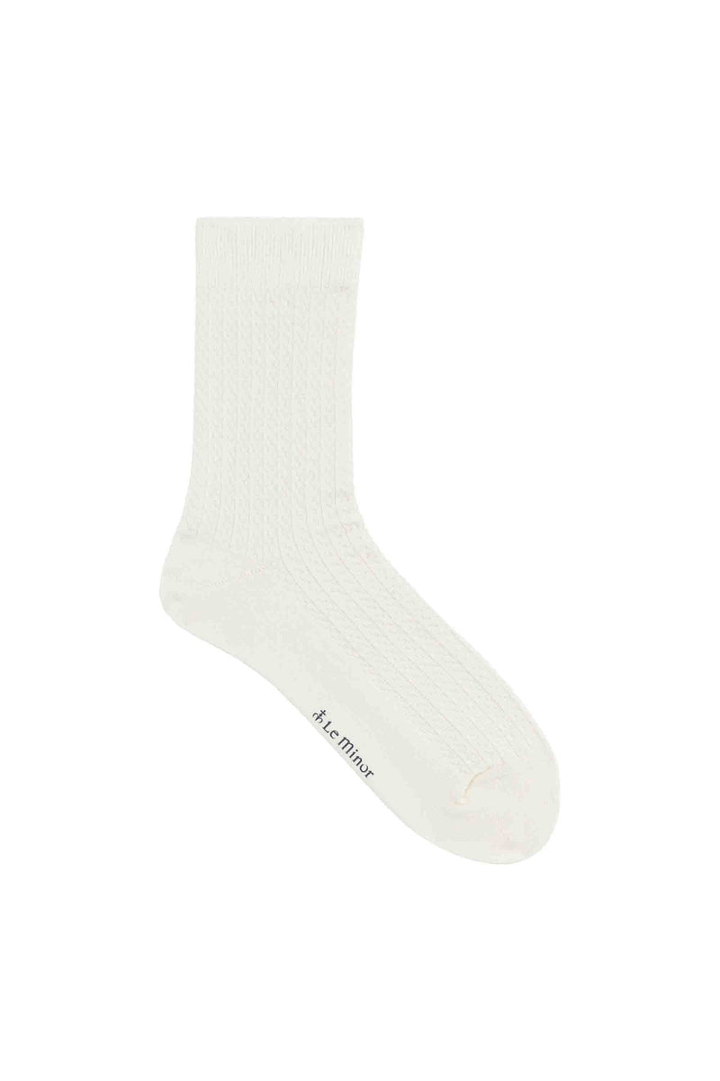 Off-white socks made in France