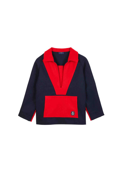 Men's navy and red jacket