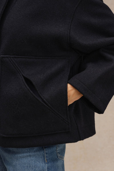 Women's pea coat navy blue