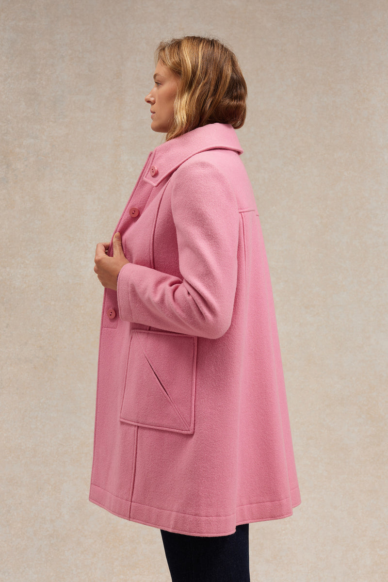 1976 pink wool and cashmere coat