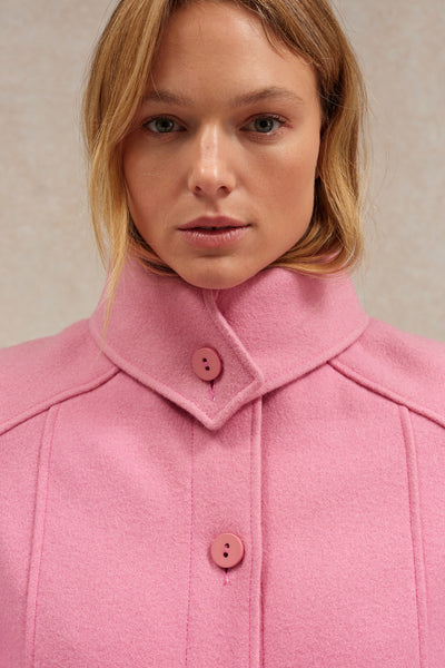 1976 pink wool and cashmere coat