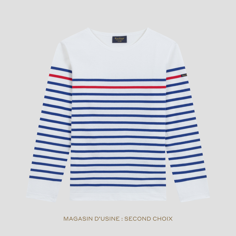 Marinière originale bleu et rouge pour homme - Second choix