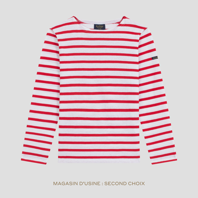 Marinière rouge pour femme - Second choix