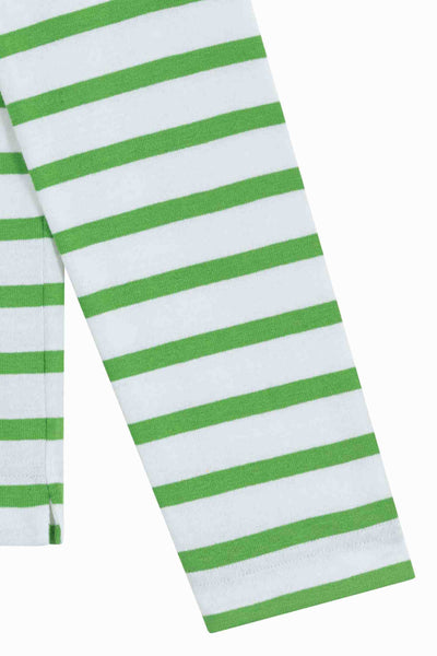 Women's sailor's shirt white and green