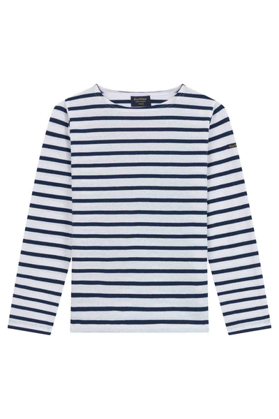 White and Navy sailor shirt for women