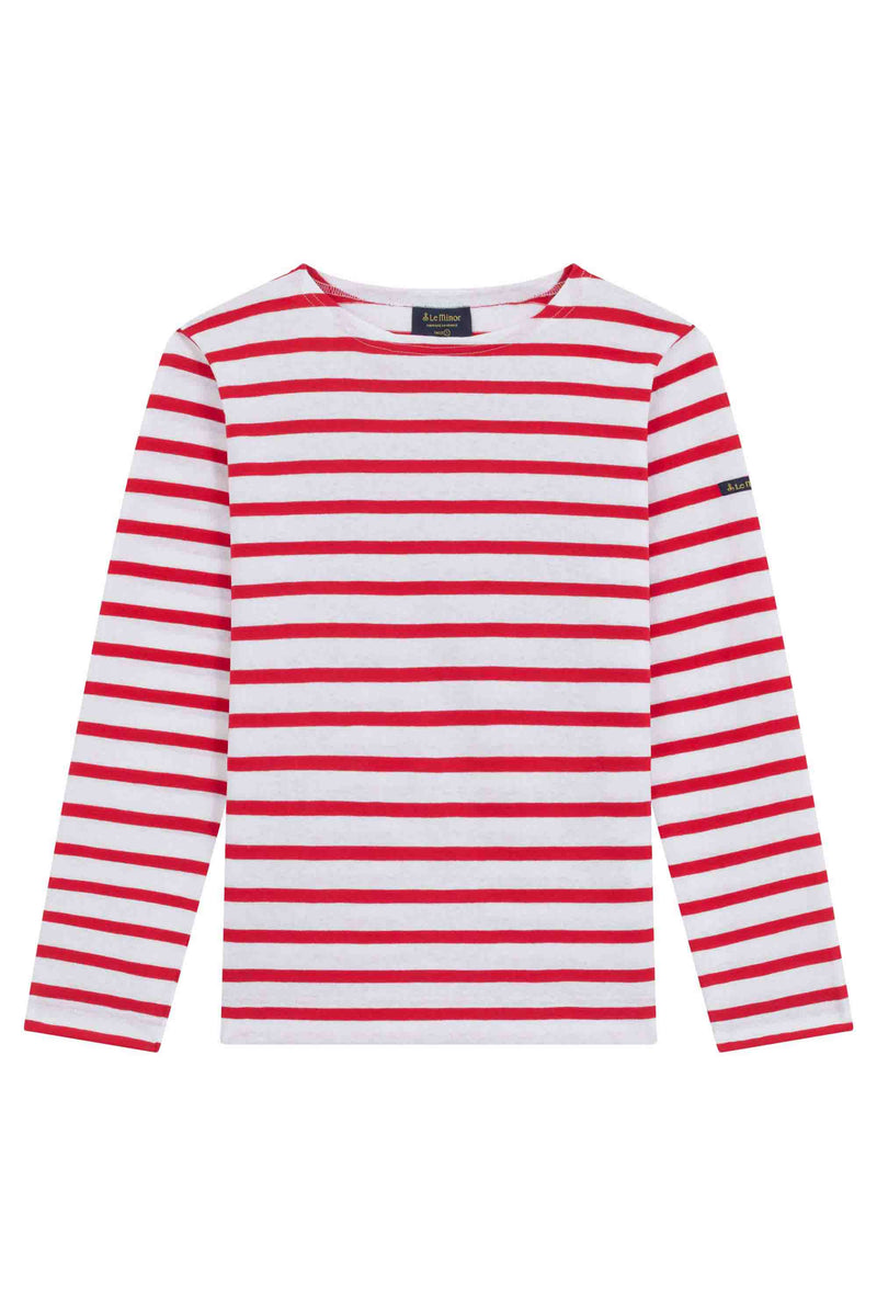White and red sailor shirt women