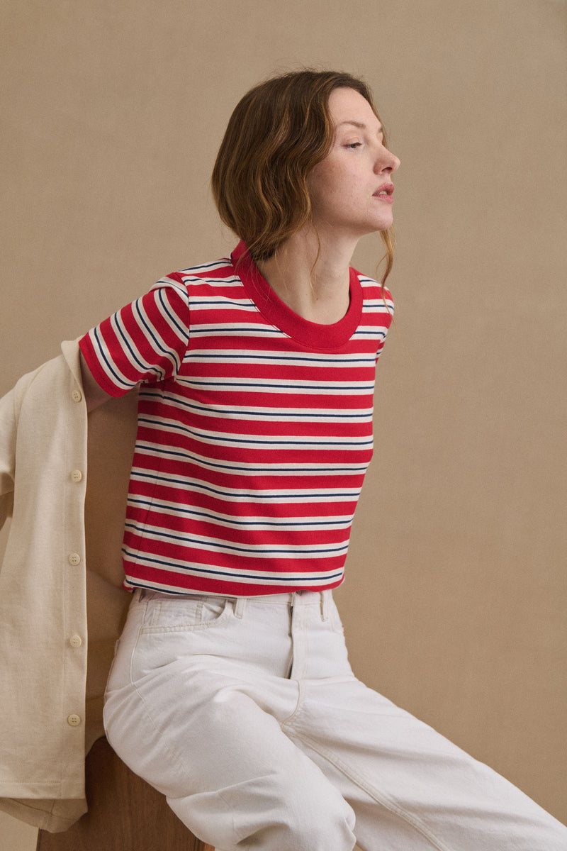 Vic red striped T-shirt