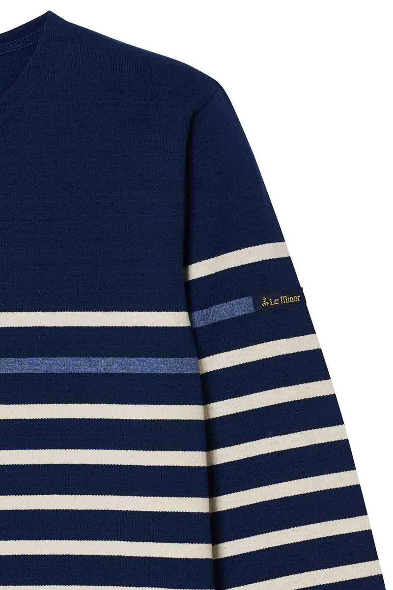 Marinière marine à rayure placée bleue pour homme