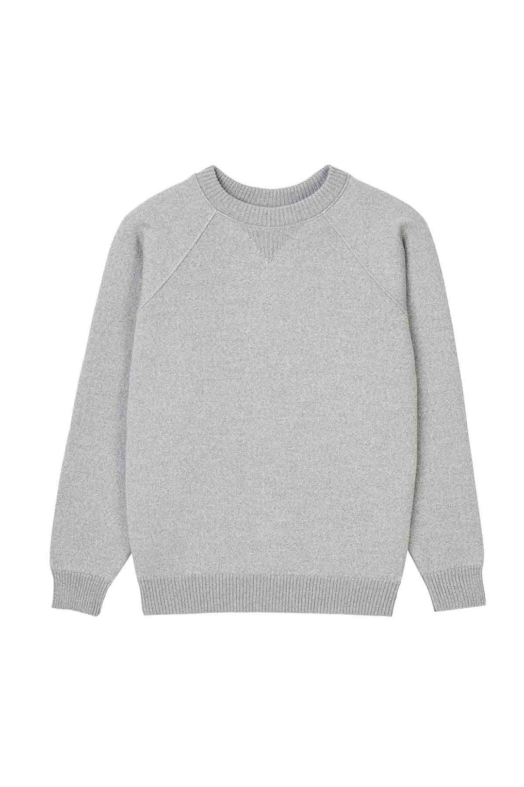 Men's grey merino wool sweatshirt Le Minor - Main Image