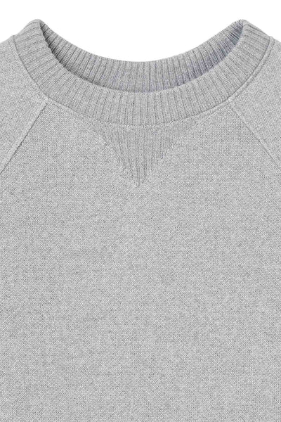 Grey merino sweatshirt for men