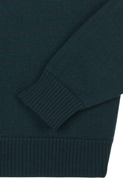 Men's green merino wool sweatshirt