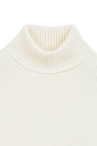 Men's ecru turtle-neck Norwegian sweater