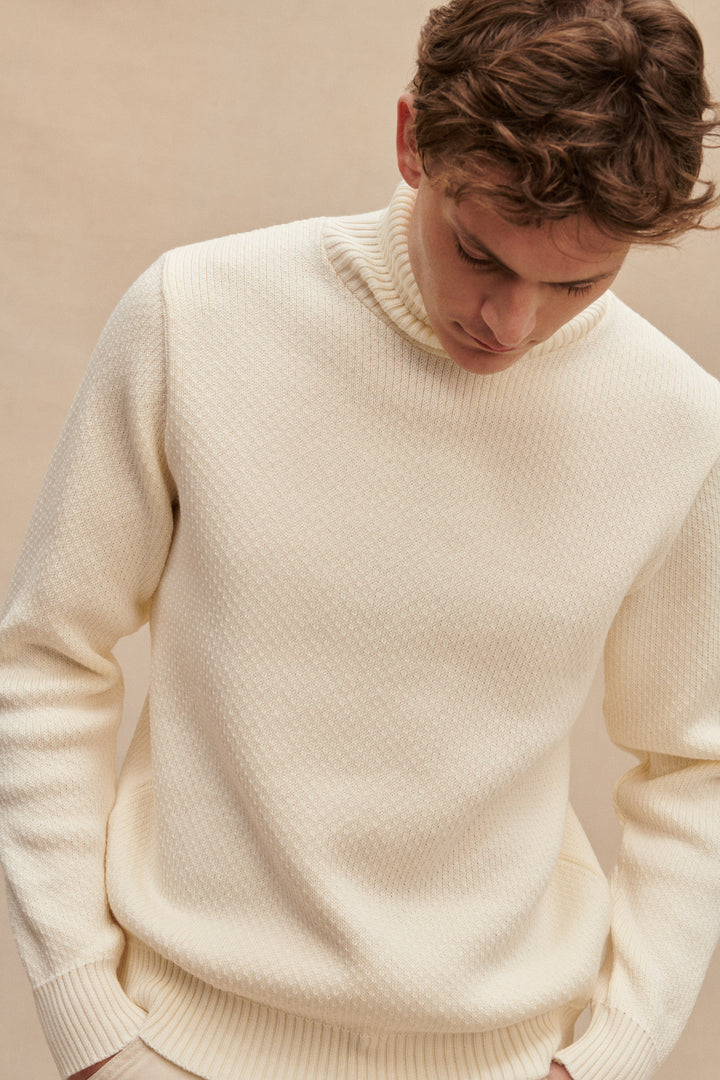 Crew Neck Pull Laine Col Rond Homme Sweater Pulls Homme Col