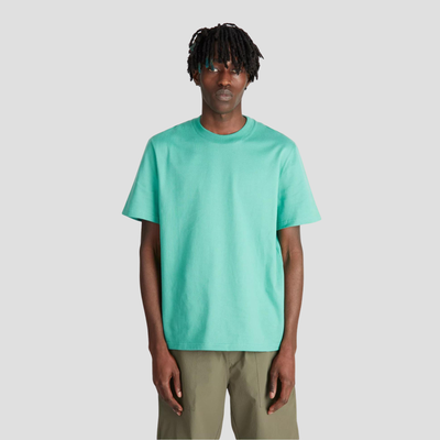 "Vic" green striped t-shirt - men