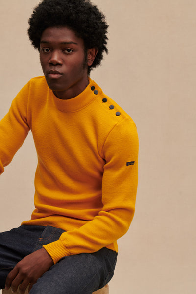 Men's yellow sailor sweater