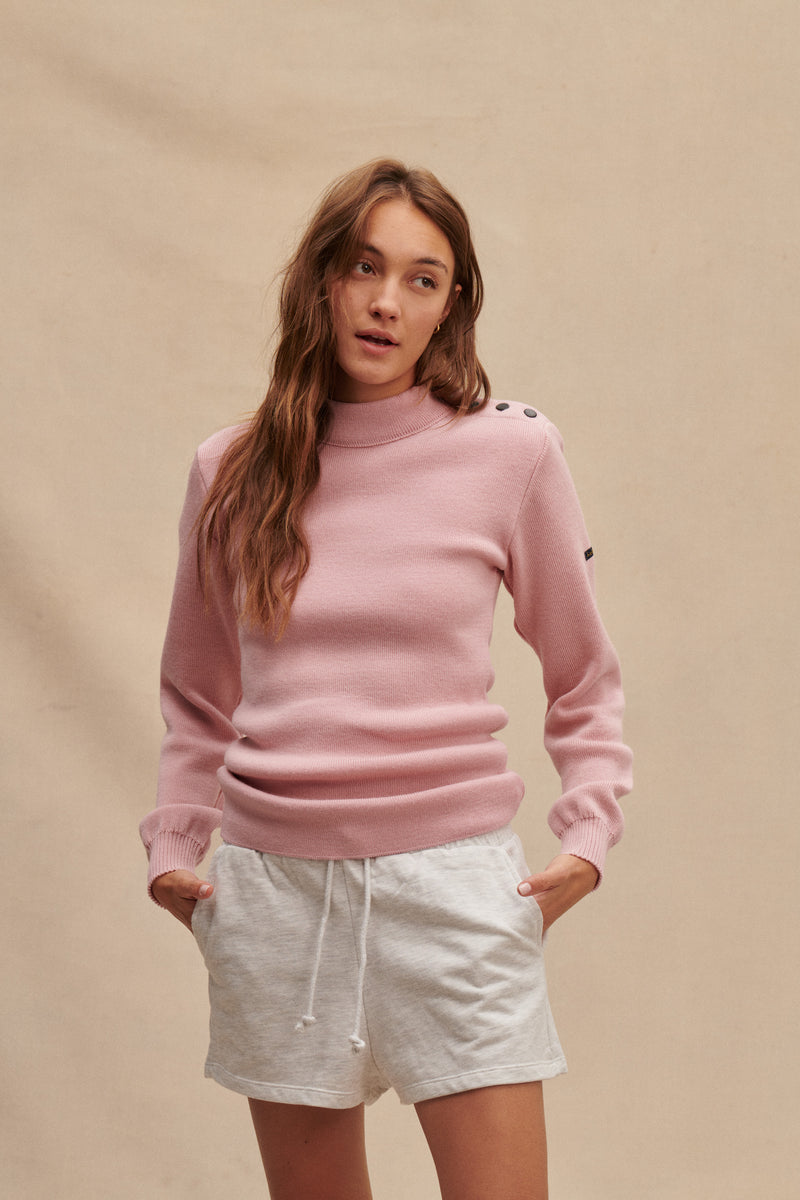 Pull Marin rose pastel pour Femme