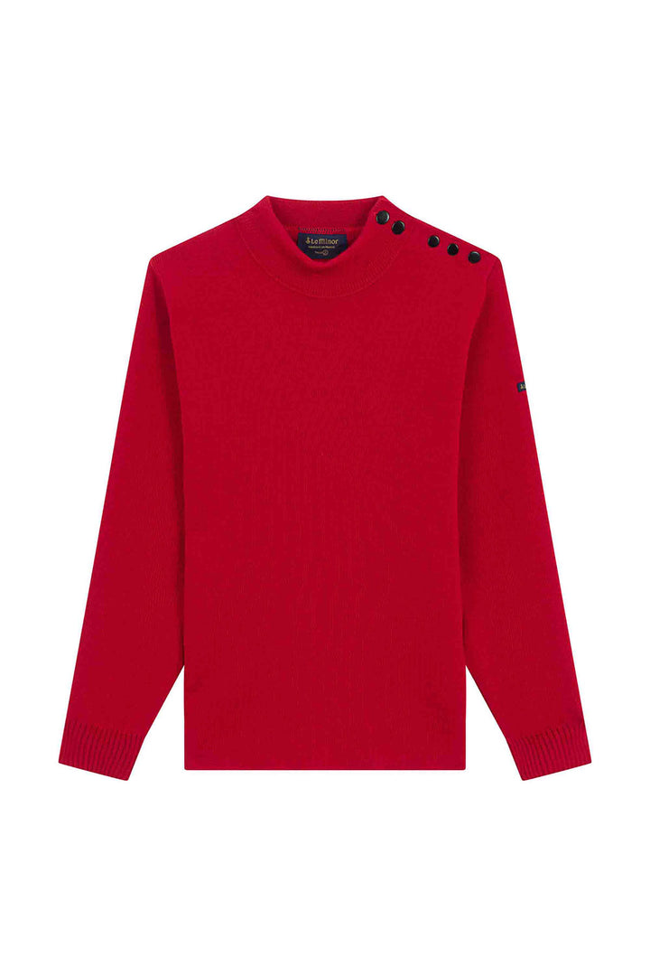 Pull Marin rouge pour homme Le Minor