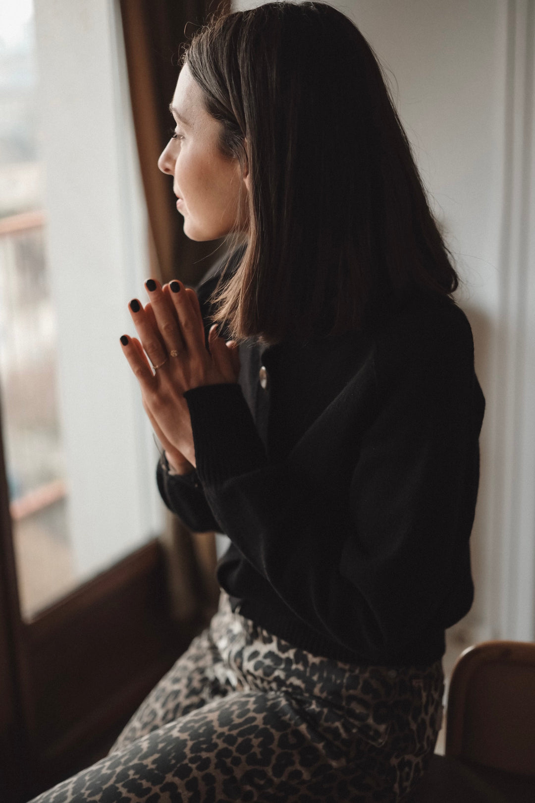Cardigan Femme Alfani Noir Taille L - Ouvert Devant, Matière Viscose/Polyester, Occasion Très Bon état