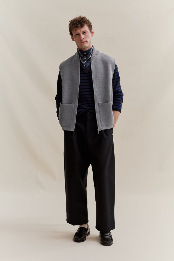 Gilet Zippé Intégral Holderness & Bourne Homme - Gris/marine - Taille XL - Neuf Avec étiquette