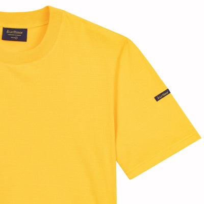 T-shirt jaune pastel uni pour homme - Second choix