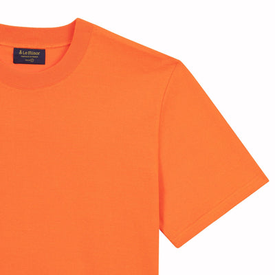 T-shirt orange pastel uni pour homme - Second choix