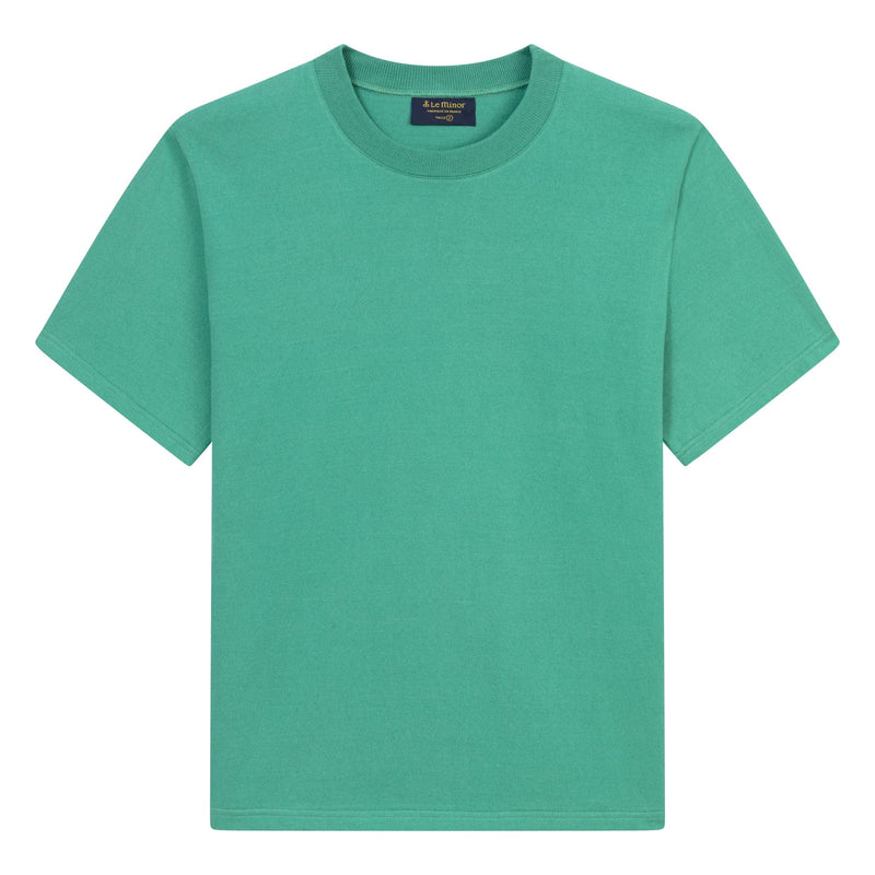 "Vic" green striped t-shirt - men