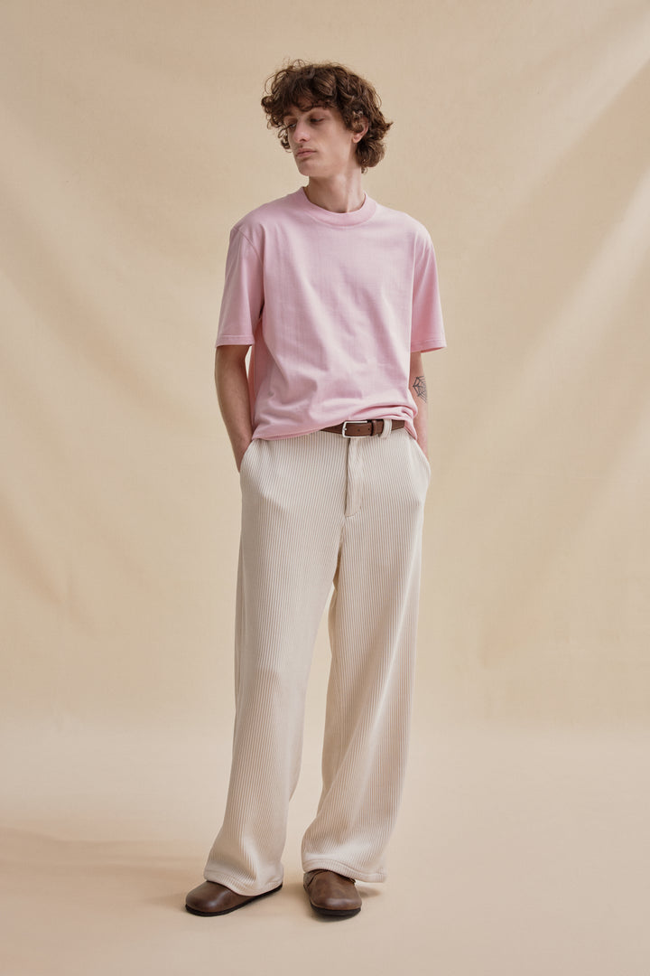 T-shirt rose pastel à manches courtes pour homme Le Minor