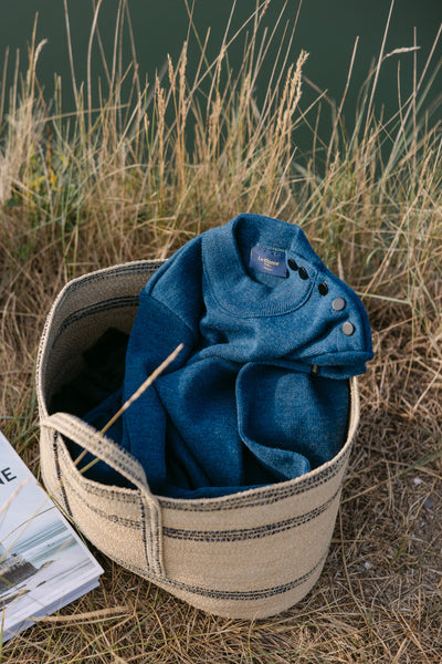 Men's denim blue sailor sweater