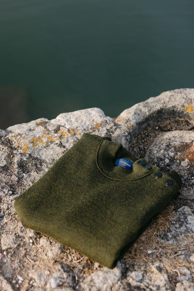 Men's olive sailor sweater