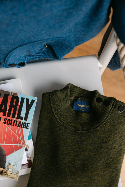 Men's olive sailor sweater